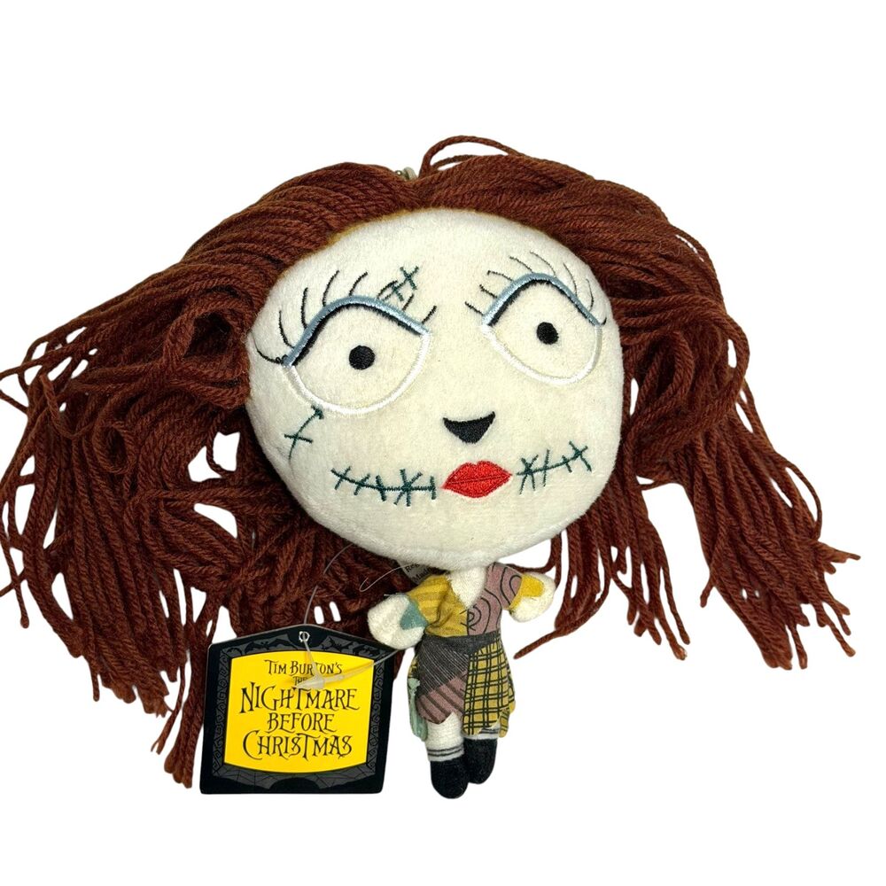 NECA Nightmare Before Christmas Deformed Head Sally Plush Keychain NWT